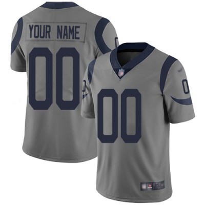 Nike Los Angeles Rams Customized Gray Men's Stitched NFL Limited Inverted Legend Jersey